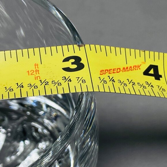 Crown Royal Whiskey Glass 10 Oz Low Ball Rock Glass 8 Point Bottom Italy - Picture 12 of 12